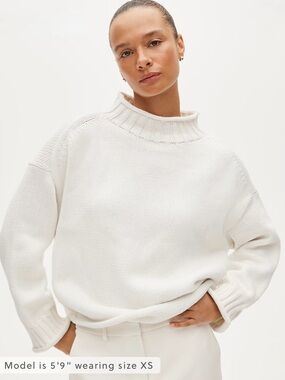 NWT! J. CREW Women's 2025
Rollneck sweater, Ivory, Size Extra Small XS